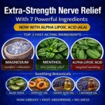 Best Nerve Relief Cream – Extra Large 8 oz – Fast-Acting Natural Relief